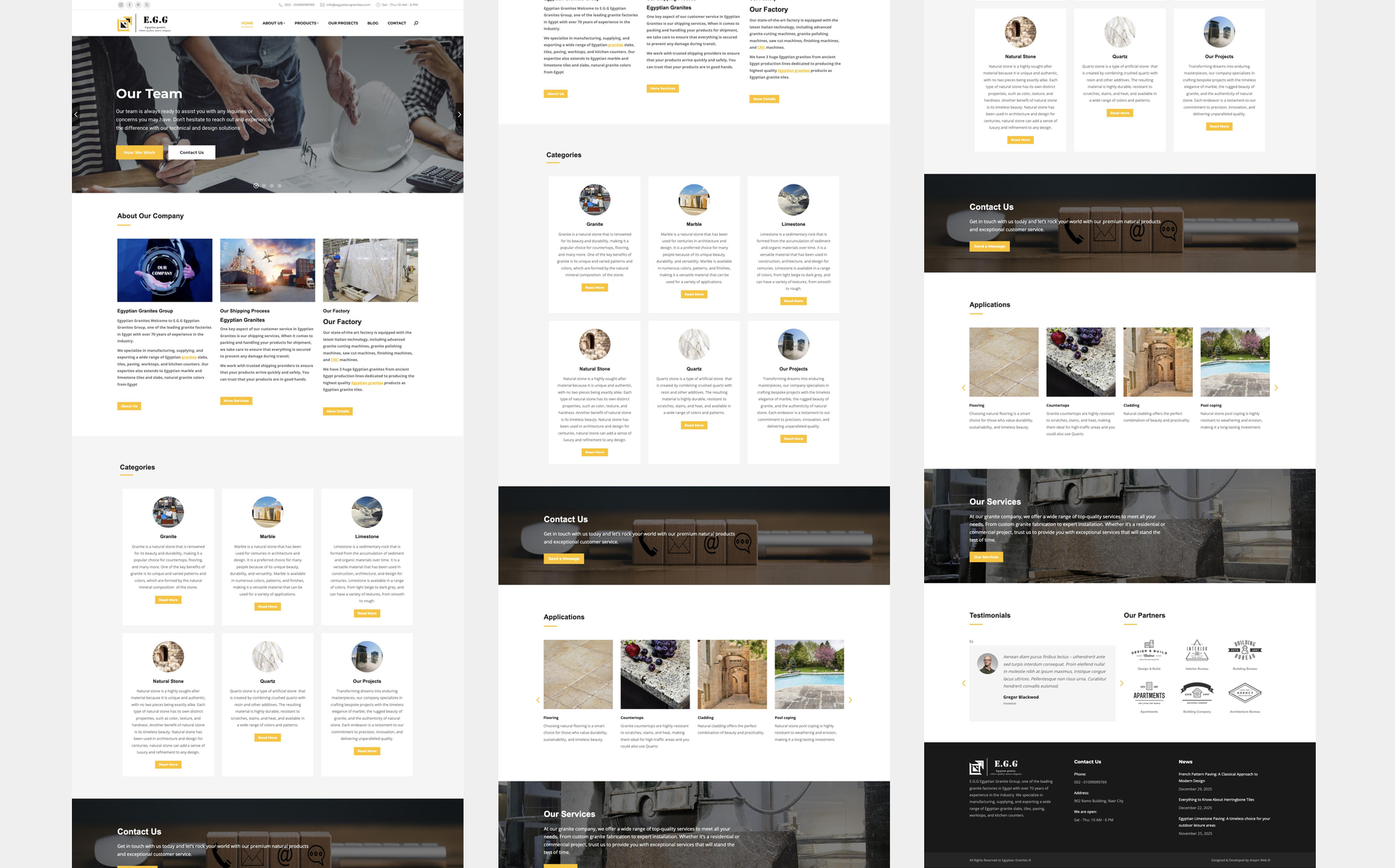 Egyptian Granites Website