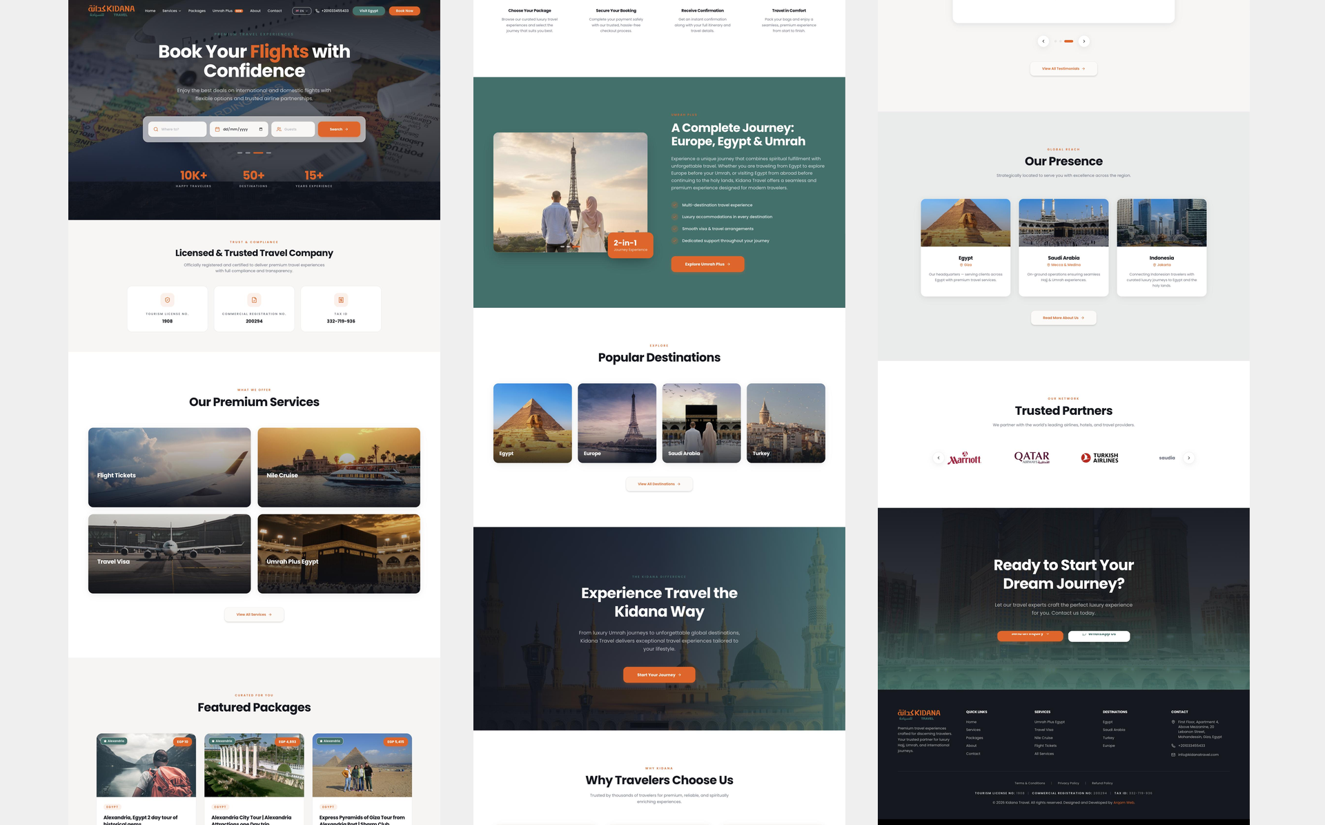 Kidana Travel Website project preview