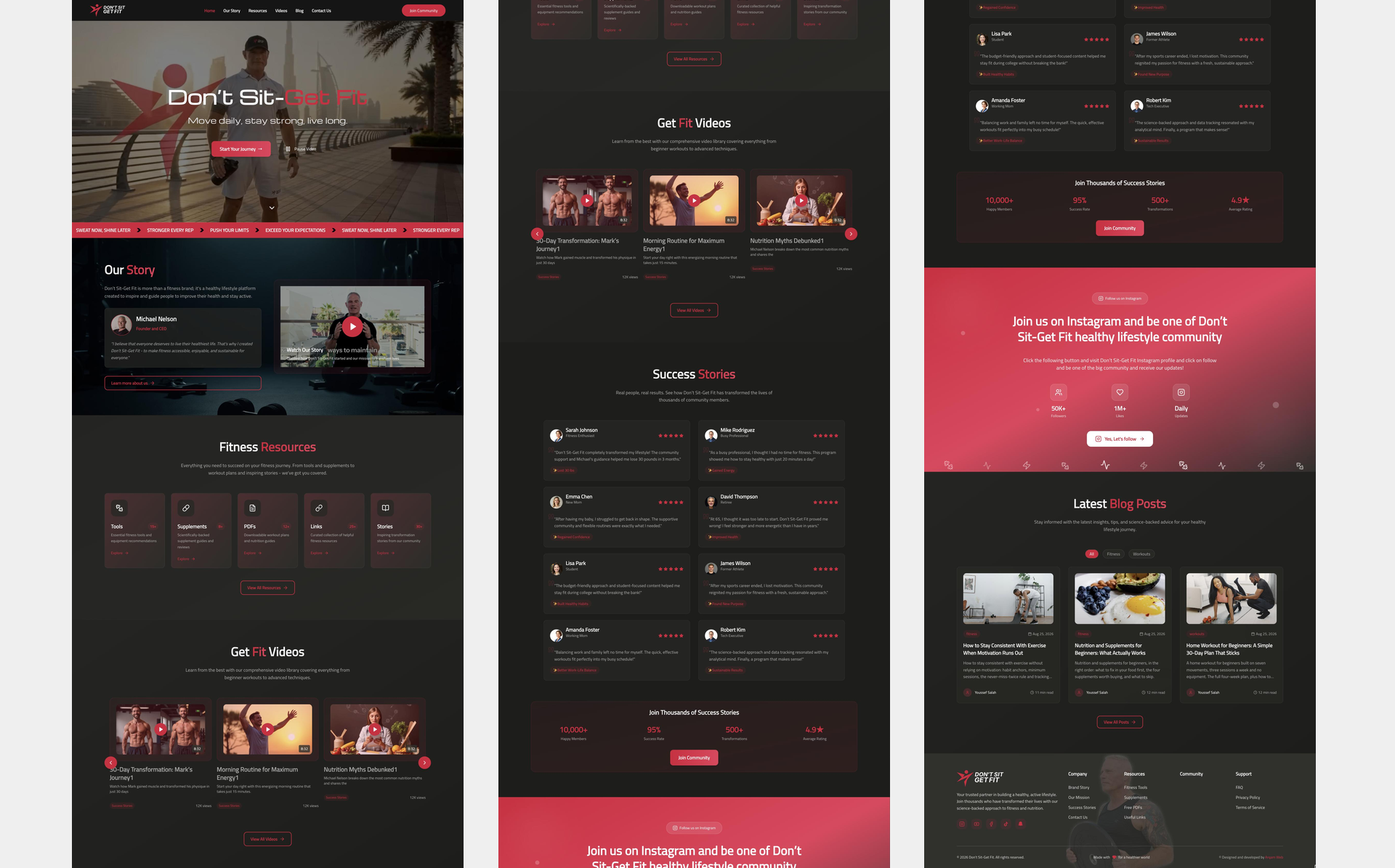 Don’t Sit-Get Fit Website