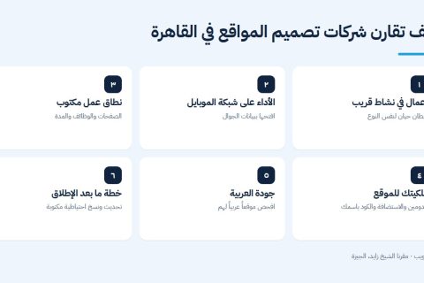 كيف تختار أفضل شركة تصميم مواقع في القاهرة