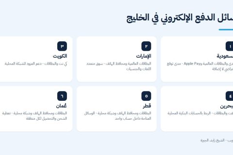 وسائل الدفع الإلكتروني في الخليج