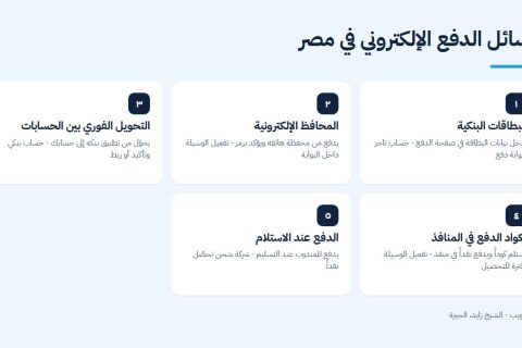 وسائل الدفع الإلكتروني في مصر