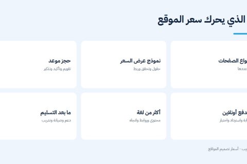 ما الذي يحرك أسعار تصميم المواقع