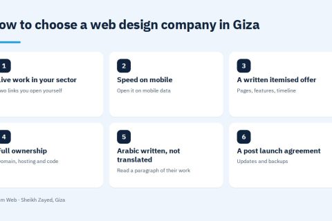 How to choose a web design company in Giza