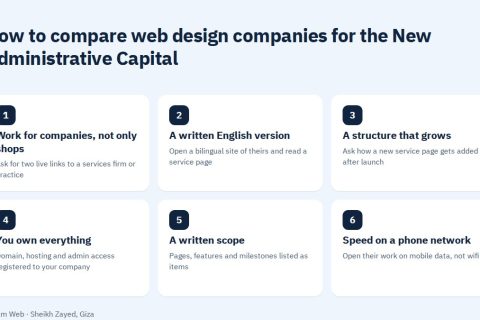 How to compare web design companies for the New Administrative Capital