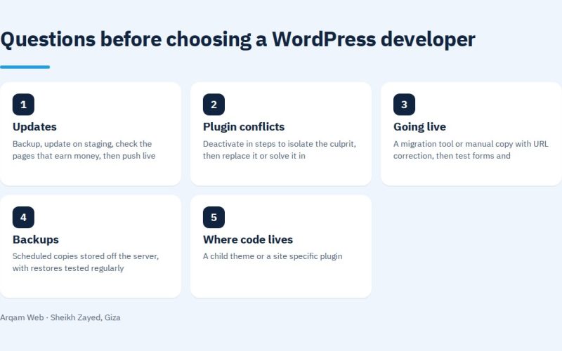 Questions before choosing a WordPress developer