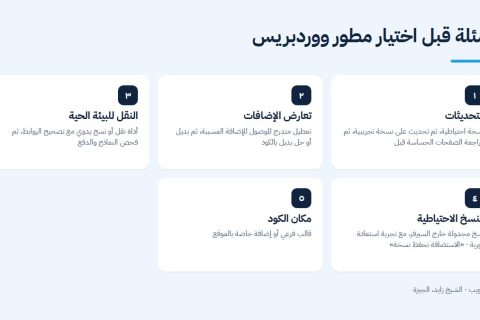 أسئلة قبل اختيار مطور ووردبريس