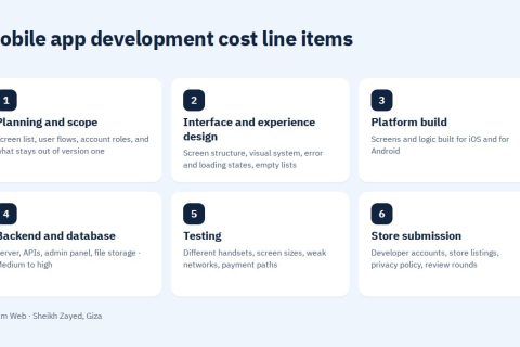 Mobile app development cost line items