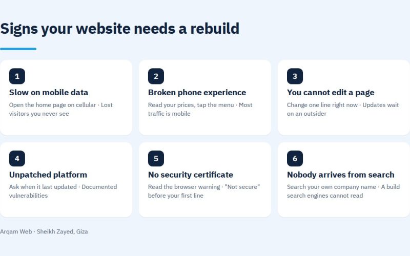 Signs your website needs a rebuild